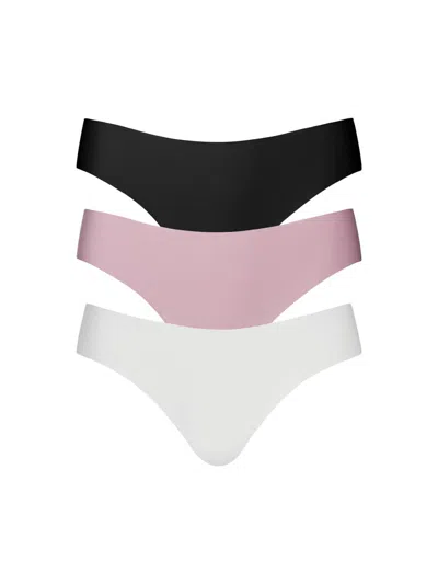 Commando Women's 3-pack Solid Thong Set In Multi