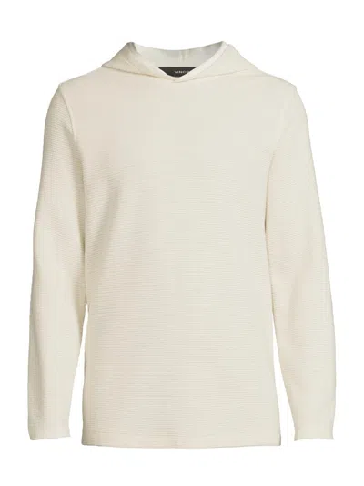 Vince Double Face Pullover Hoodie In Neutral