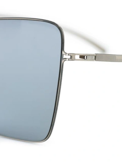 Shop Mykita X Maison Margiela Square Sunglasses In Metallic