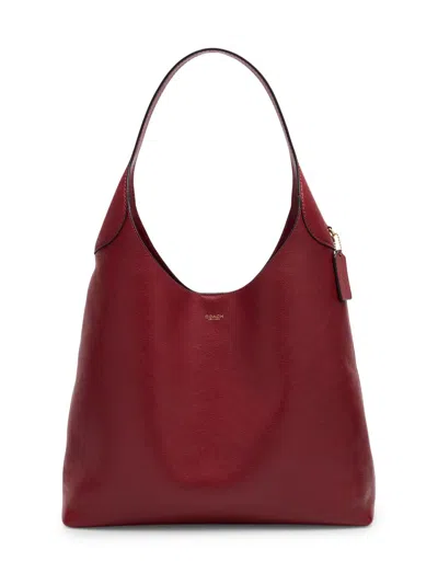 Coach Brooklyn 39 Grain Leather Shoulder Bag In Red