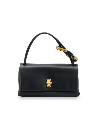 Marc Jacobs Spacious Dual Shoulder Bag Made Of Leather In Black
