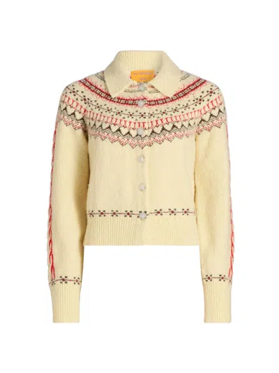 Guest In Residence Cloud Chalet Fair Isle Wool And Cashmere-blend Cardigan