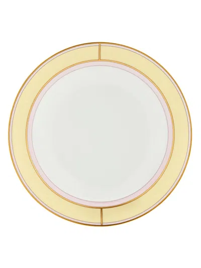 Ginori 1735 Porcelain Colonna Diva Giallo Soup Plate In Yellow