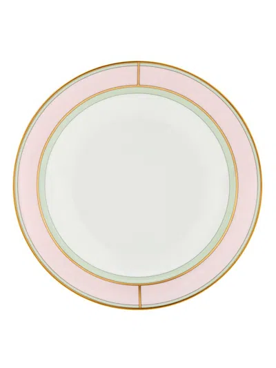 Ginori 1735 Porcelain Colonna Diva Rosa Soup Plate In Pink