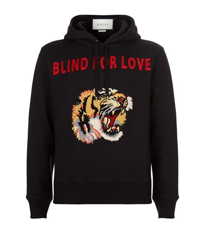 gucci blind for love tiger hoodie