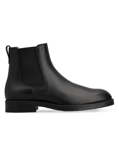 Tod's Suede Leather Chealsea Boots In Black