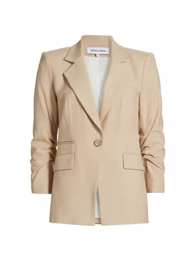 Veronica Beard Battista Dickey Jacket In Stone Khaki In Neutral