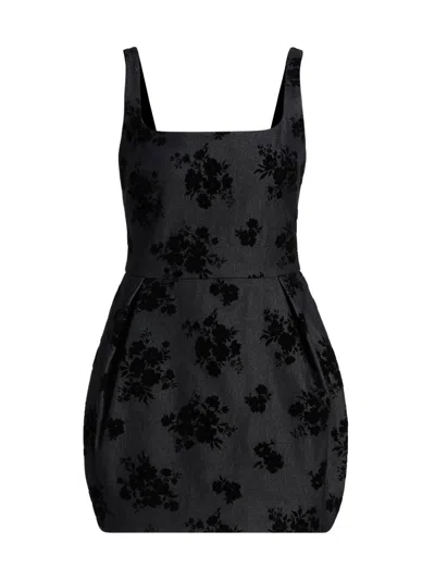 Amanda Uprichard Regency Dress In Indigo In Multi