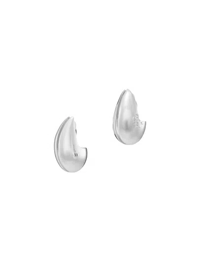 Tory Burch Wave Clip On Drop Earrings In 18k Gold Plated In Pattern