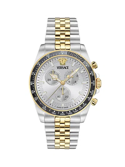Versace Round-face 43mm In Gold