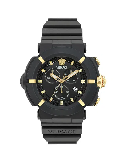 Versace Real Active Chrono 45mm In Black