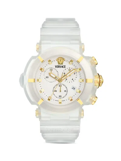 Versace V-real Active Chrono 45mm In White