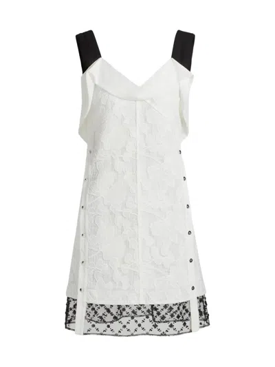 3.1 Phillip Lim Sleeveless Corded Lace Minidress In White