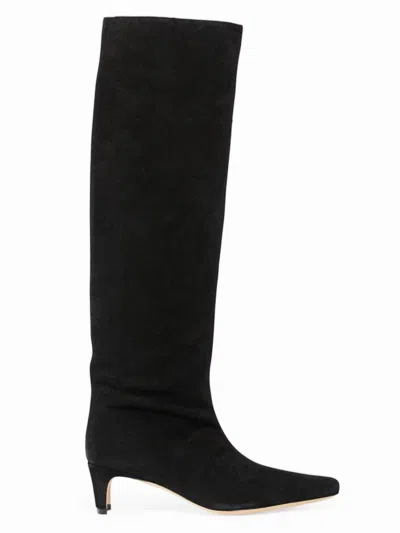 Staud Wally Suede Knee-high Boots In Multi