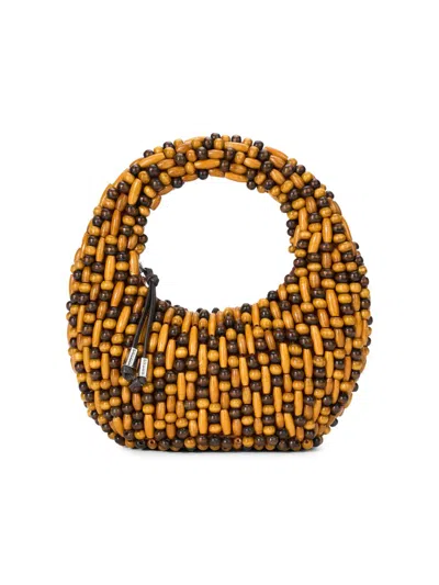 Staud Reef Beaded Top Handle Bag