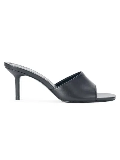 Staud 65mm Bea Leather Mules In Black
