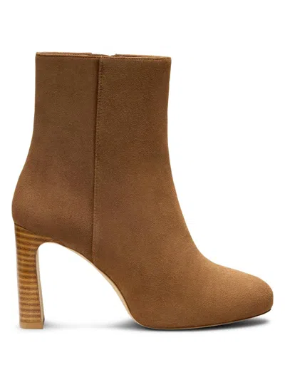 Stuart Weitzman Babette Platform Zip Bootie In Brown