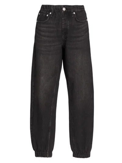Rag & Bone Miramar Jogger Cotton Terry Sweatpant Jeans In Black