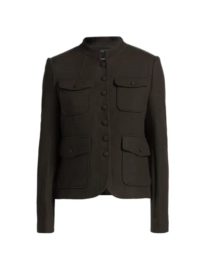 Rag & Bone Buttoned Pocket Jacket In Black