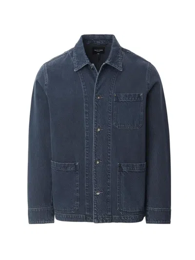 Rag & Bone Evan Infuse Denim Chore Jacket In Blue