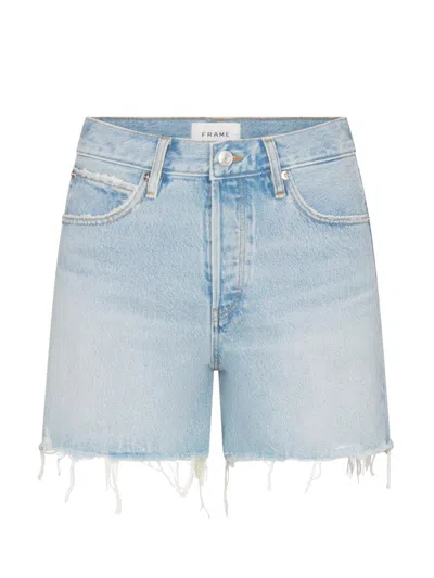 Frame Denim The Timeless Tricky Short In Blue
