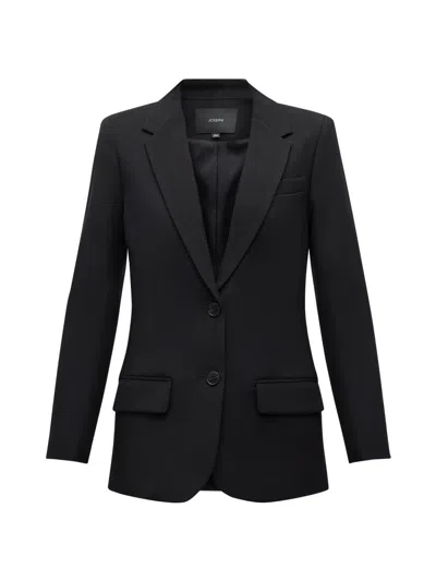 Joseph Womens Black Jackie Single-breasted Stretch-wool Blazer