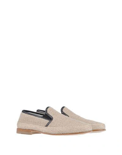 Shop Dolce & Gabbana Espadrilles In Beige