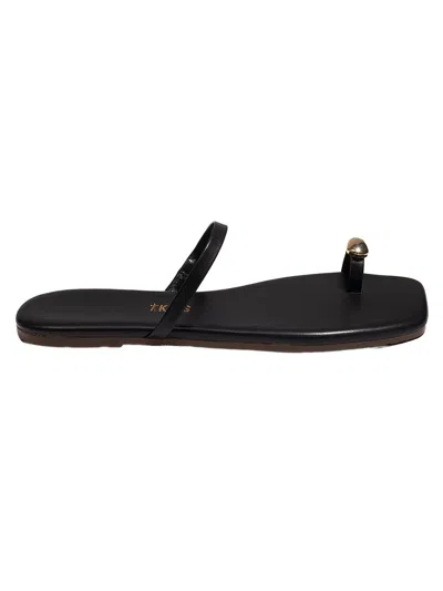 Tkees Colette Toe Loop Sandal In Black