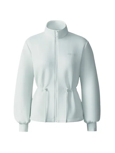 Mackage Finola Double Face Jersey Jacket In White