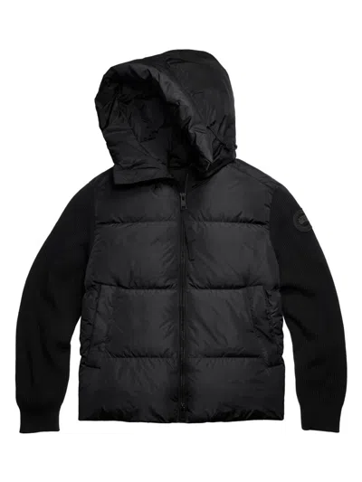 Canada Goose Hybridge Grove Knit Hoody In Black