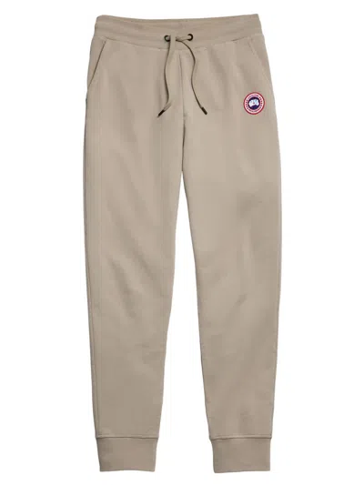 Canada Goose Huron Logo Cotton Sweatpants In Neutral