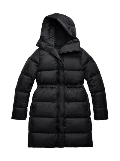 Canada Goose Montgomery Down Hooded Puffer Coat In Black