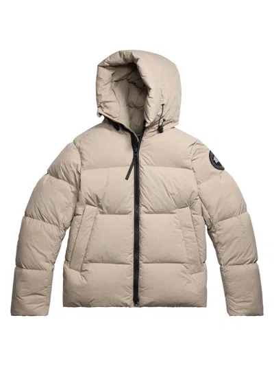Canada Goose Hooded Puffer Jacket Elastic Cuffs In Neutral