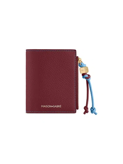 Maison De Sabre Pebbled Bifold Leather Wallet