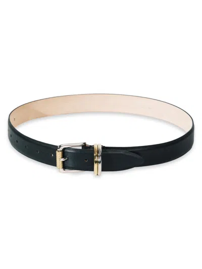 Dehanche Alegra Mixed Metal Leather Belt In Purple