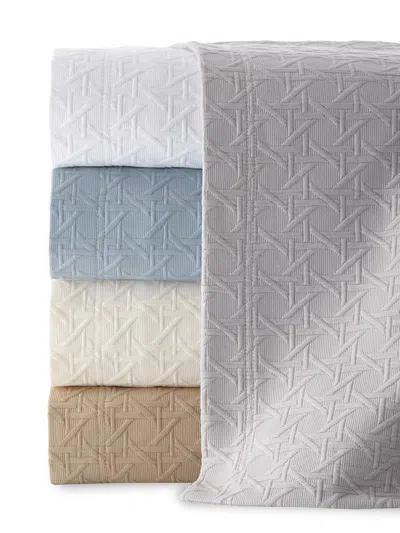 Sferra Marcus Matelassé Coverlet In Gray