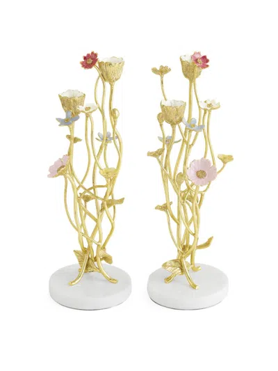 Michael Aram Wildflowers 2-piece Candleholder Set