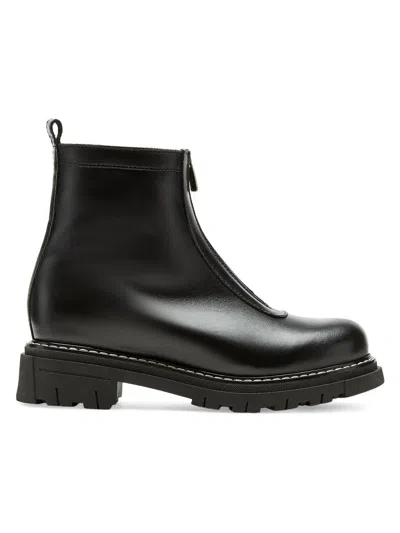 La Canadienne Deon Genuine Shearling Waterproof Bootie In Black