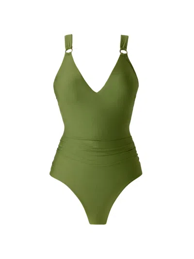 Magicsuit Solid Dakota One Piece Swimsuit In Green