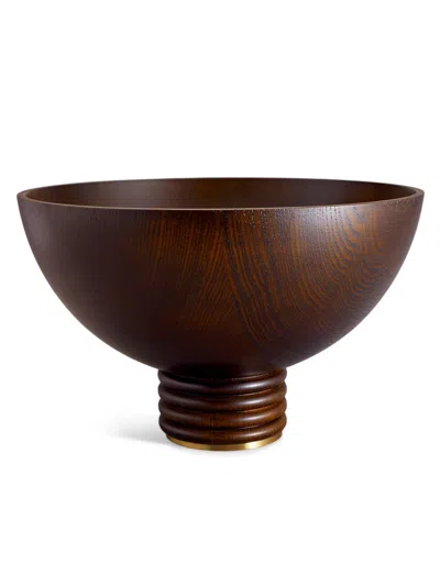 L'objet Atelier Alhambra Wooden Bowl In Brown