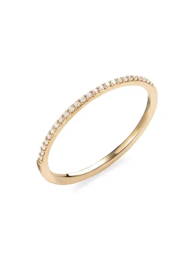 Lana 14k Gold Thin Flawless Diamond Stack Ring In Yellow Gold