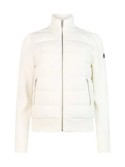Moose Knuckles Women's Josephine Hybrid Sweater In White