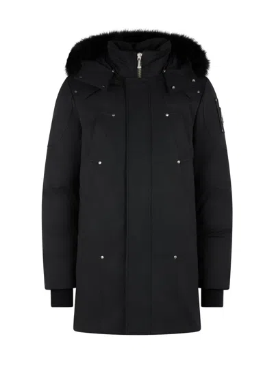 Moose Knuckles Original Stirling Down Parka In Black