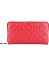 Red Gucci Signature Leather