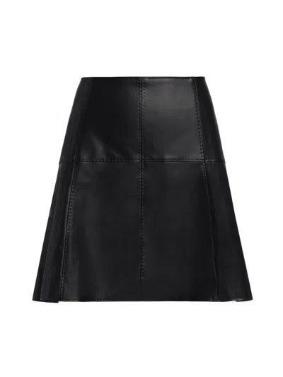 Marie Oliver Crawford Panelled Skirt In Black
