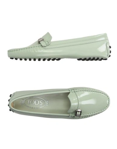 Tod's Loafers In Light Green