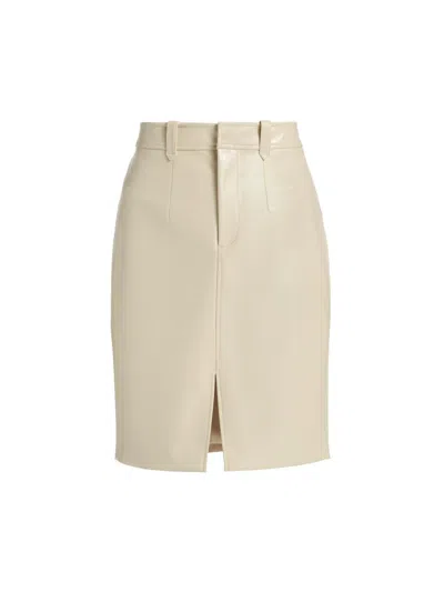 Toccin Noelle Knee Length Pencil Skirt In Brown