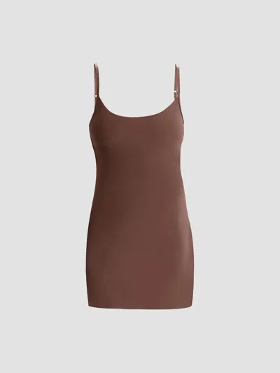 Commando Mini Cami Slip In Brown