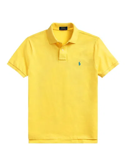 Polo Ralph Lauren The Iconic Ribbed Polo Shirt In Yellow | ModeSens