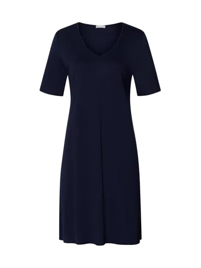 Hanro Cotton Silk V-neck Cotton Nightgown In Multi